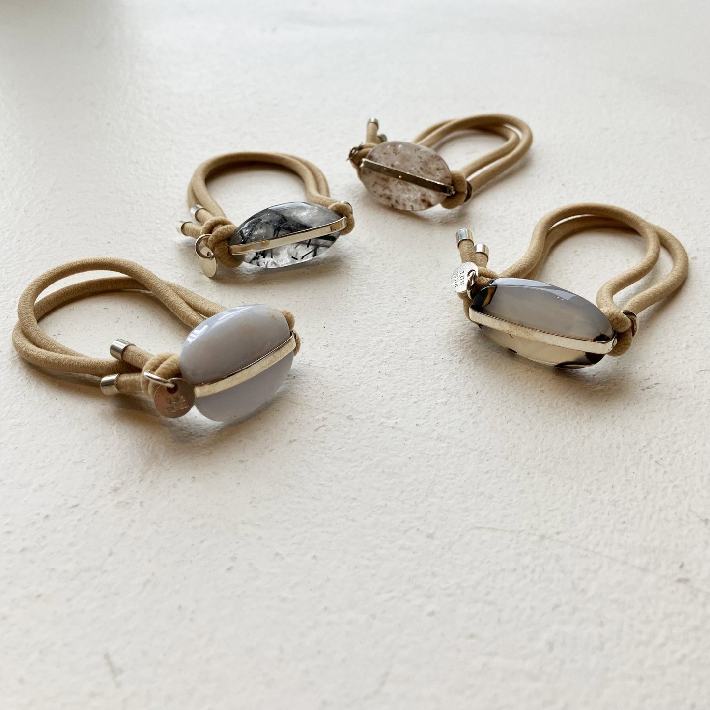 91_Hair tie-natural stone