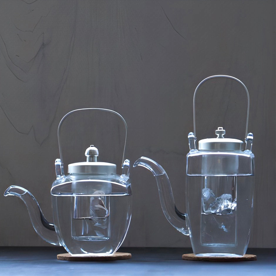 POT Rectangular chirori soft silver finish