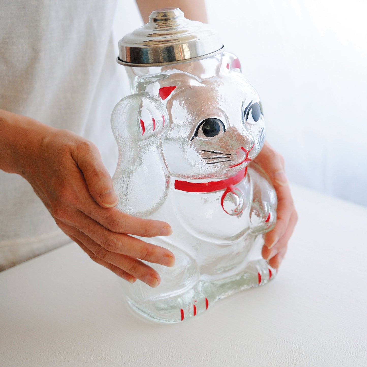 Manekineko Glass Canister