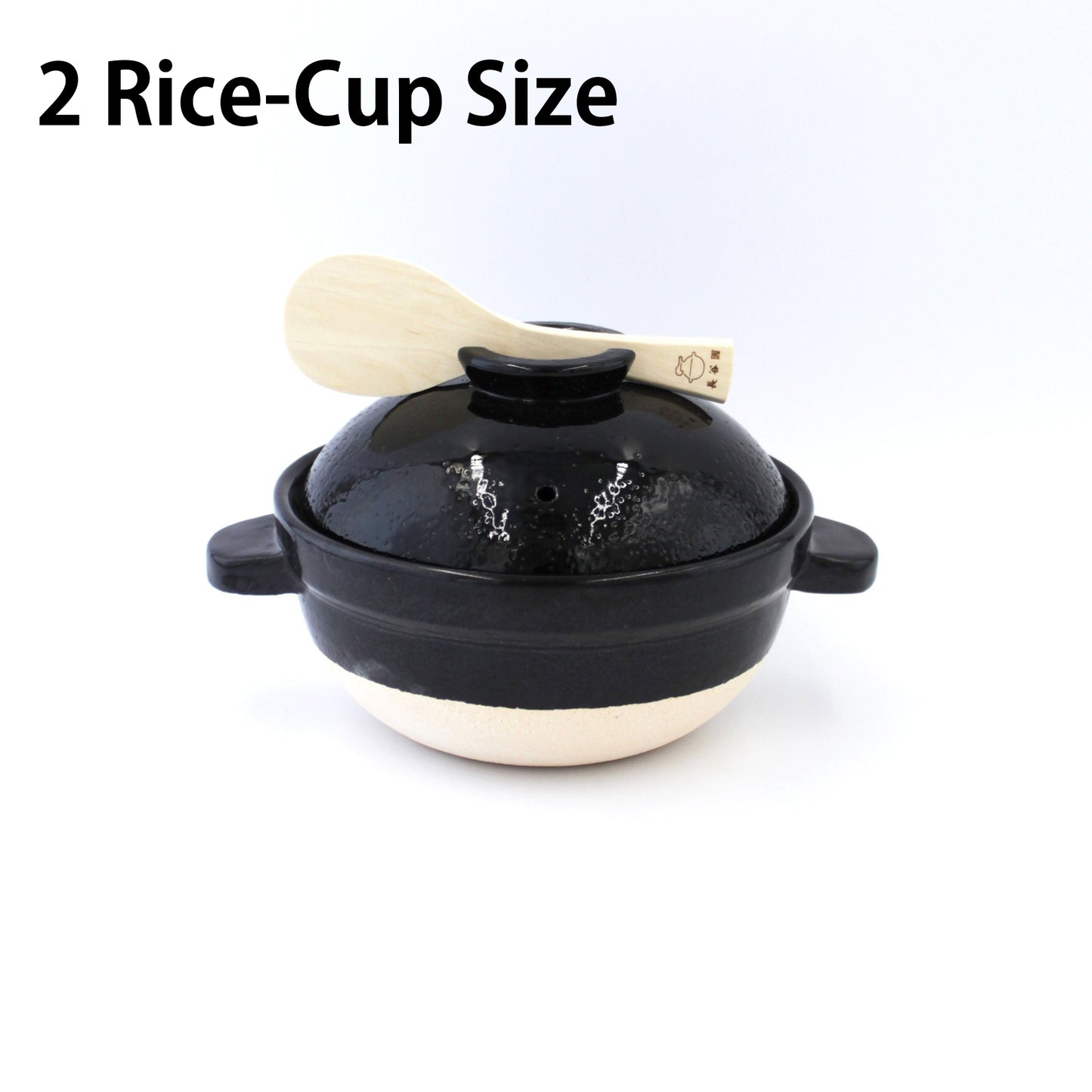 Double-Lid Donabe Rice Cooker 【Kamado-san】2 Rice-Cup Size