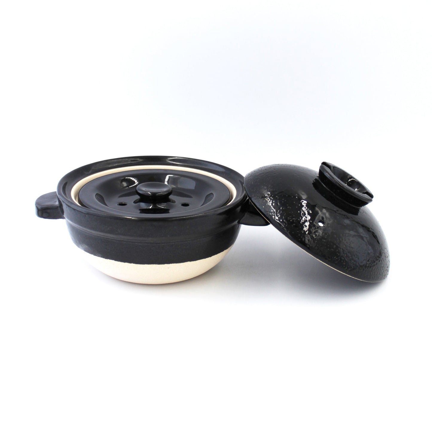 Double-Lid Donabe Rice Cooker 【Kamado-san】2 Rice-Cup Size