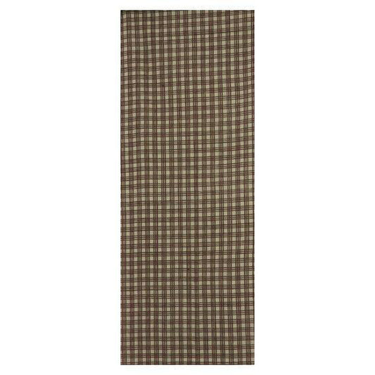 hand wiping (a towel) Three-Line checkered pattern
