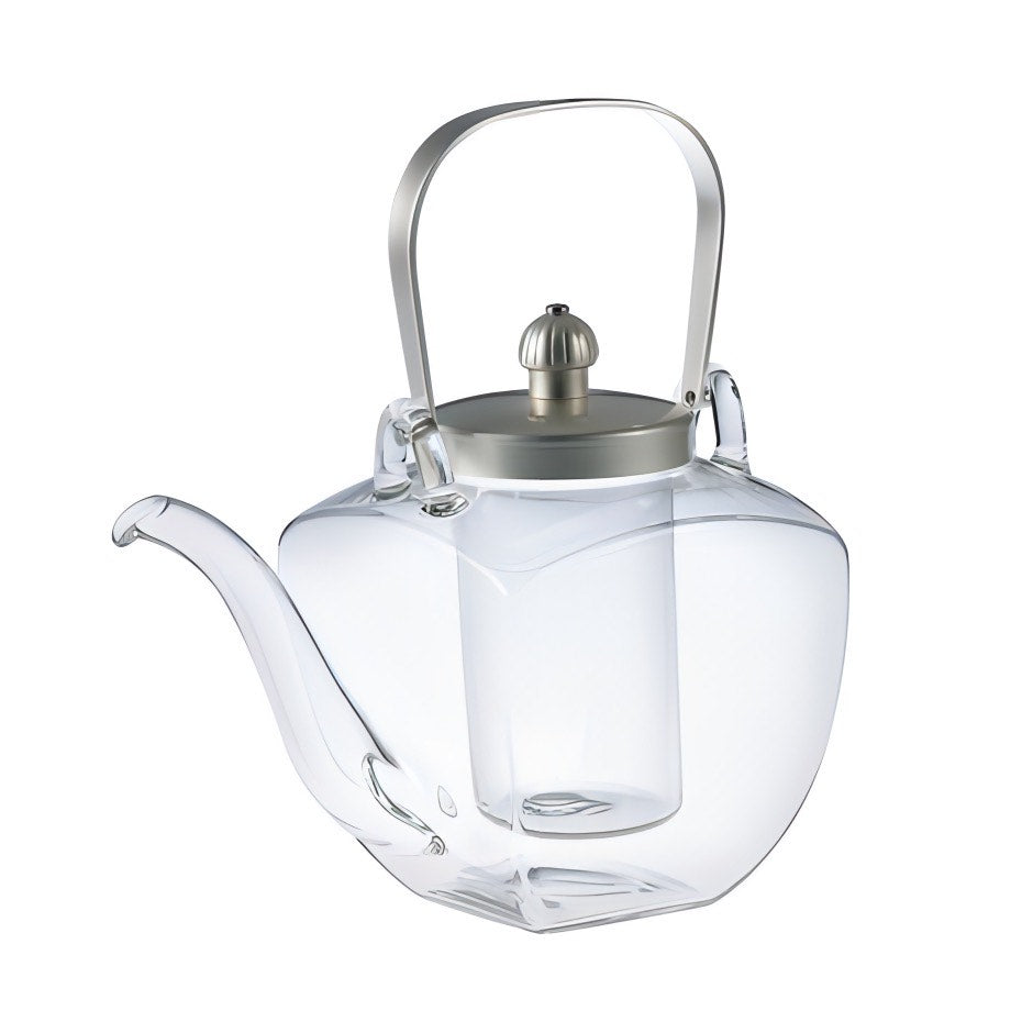 POT Rectangular chirori soft silver finish