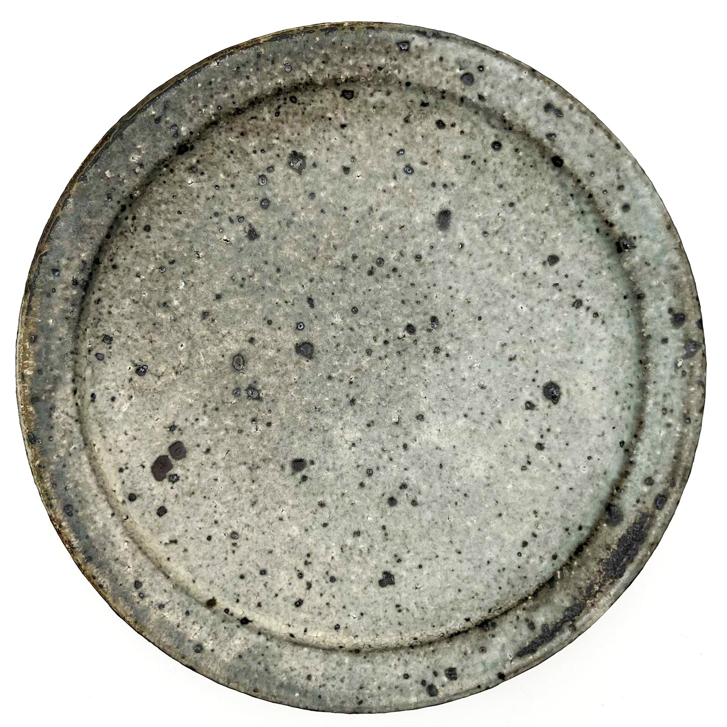 PLATE White Glaze Rimmed Plate (L) A28