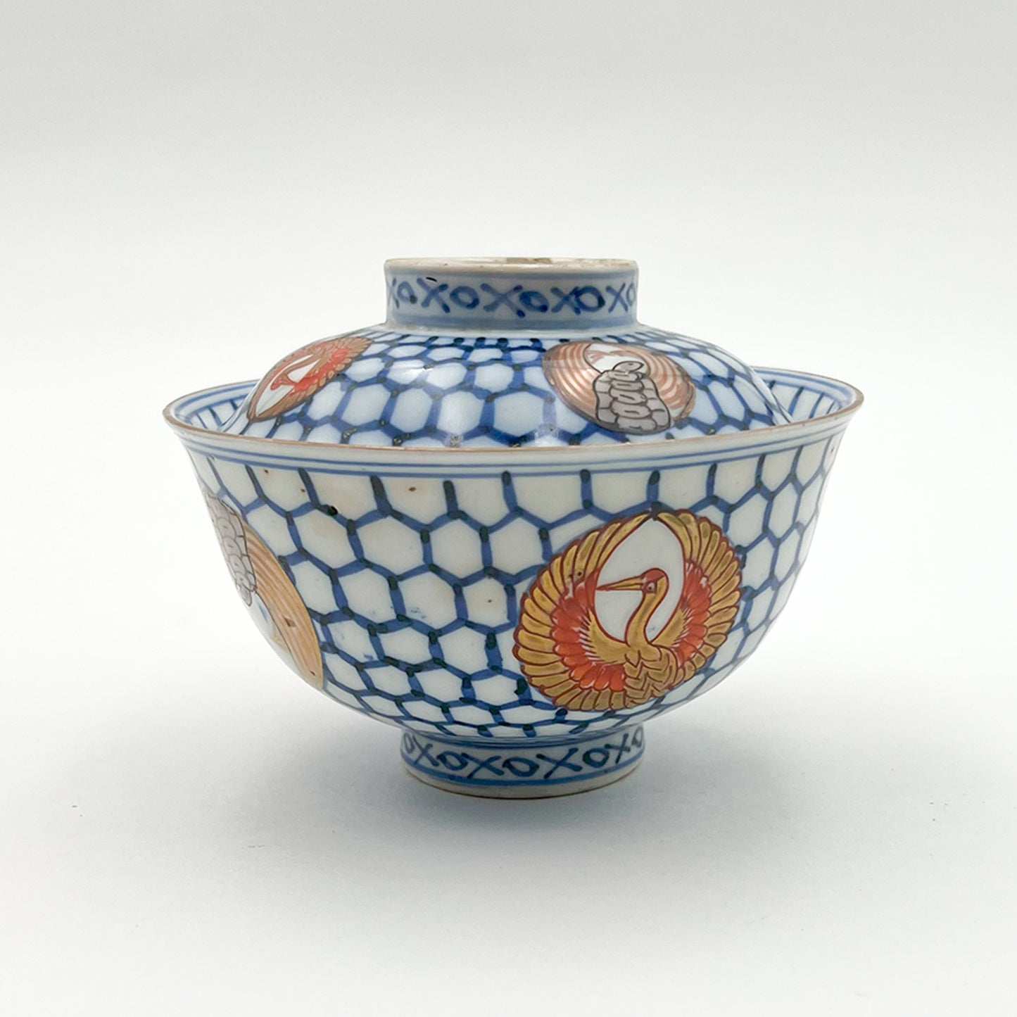 VINTAGE Lidded Bowl A