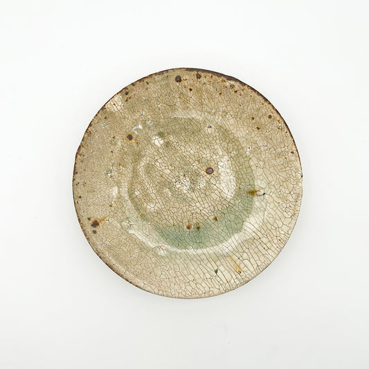 White Glaze plate 7.14inch_Atsushi Ogata