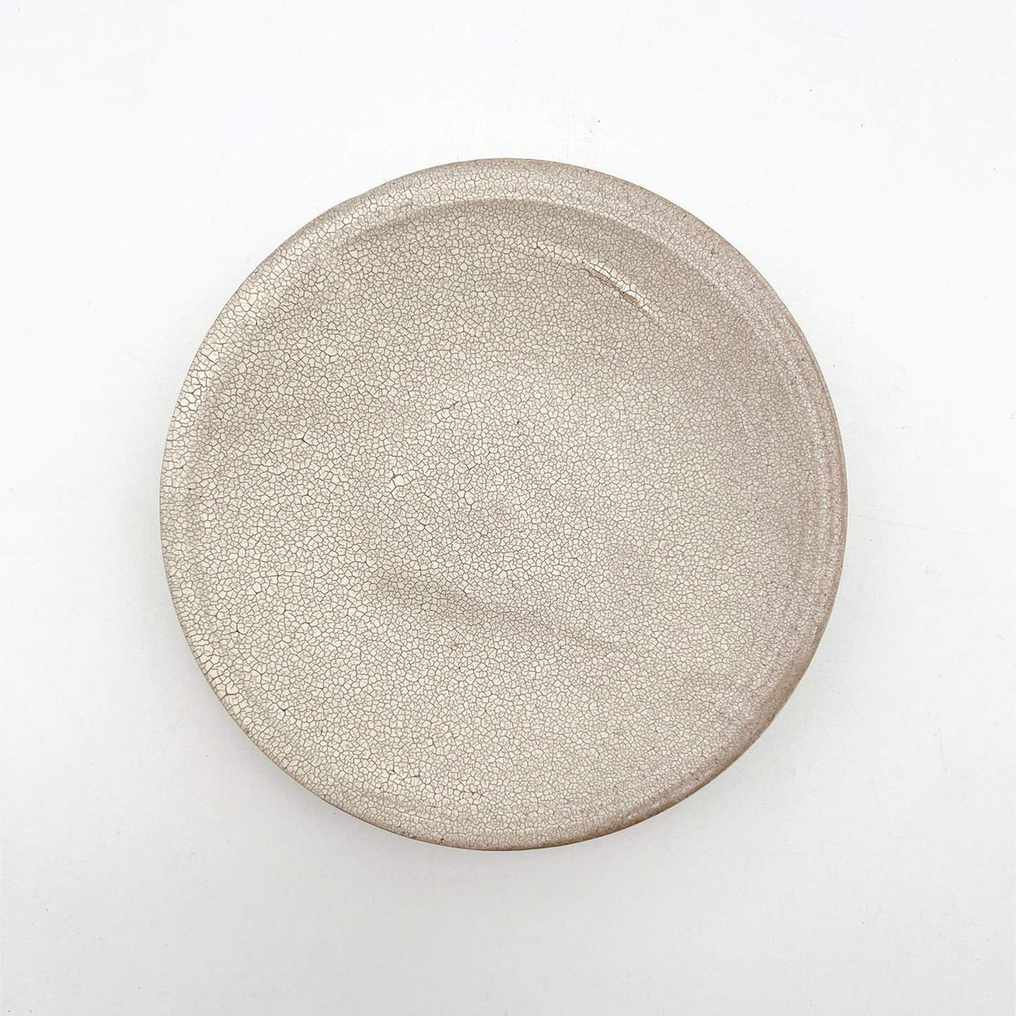 White Crackle Plate 5.95inch_Atsushi Ogata