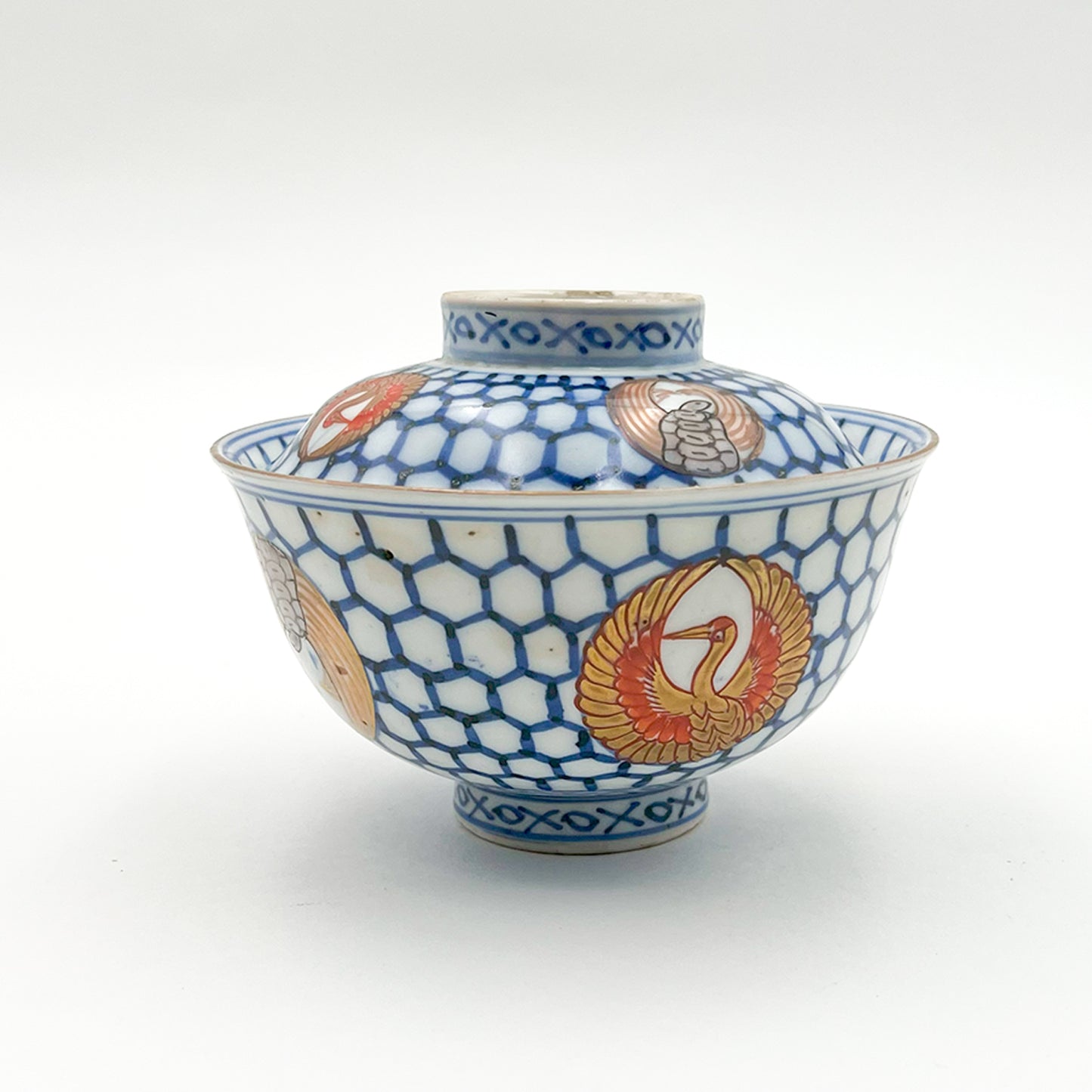 VINTAGE Lidded Bowl A