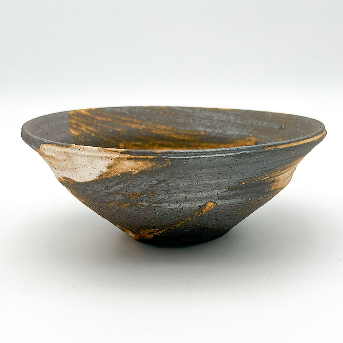 Carbonized Shallow Bowl_Aki Tamiya