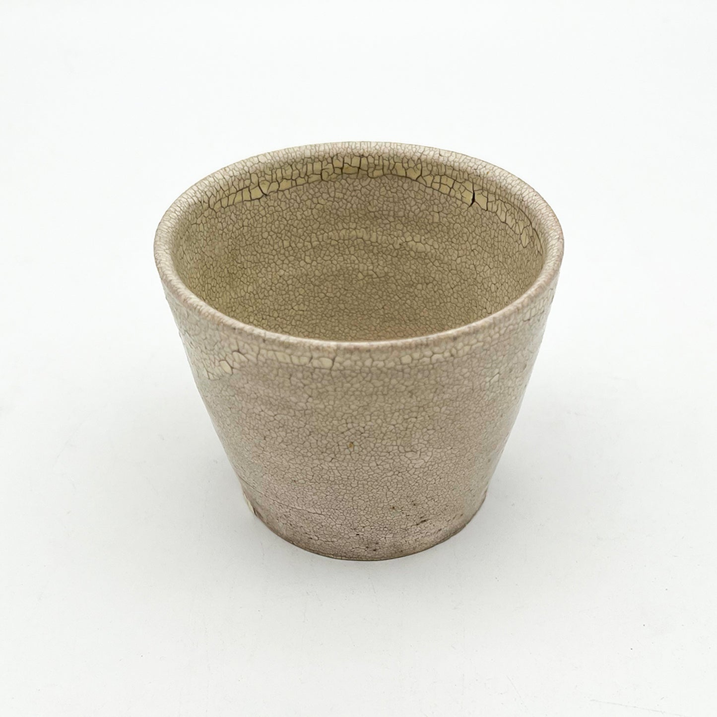 White Crackle Sake Cup_Atsushi Ogata