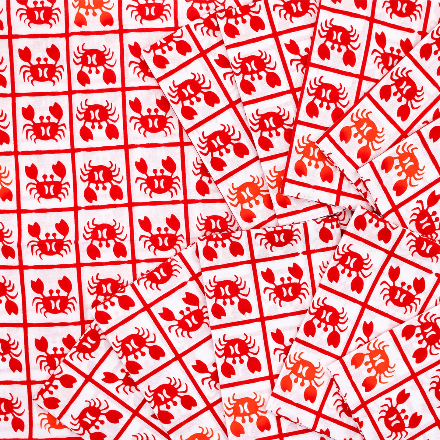 hand wiping (a towel) Crab Check Pattern