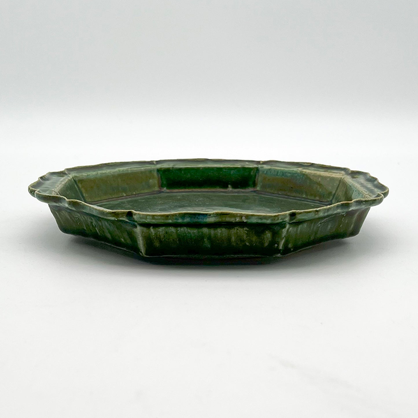 Green Glaze Rim Plate_Fumihiro Tamura