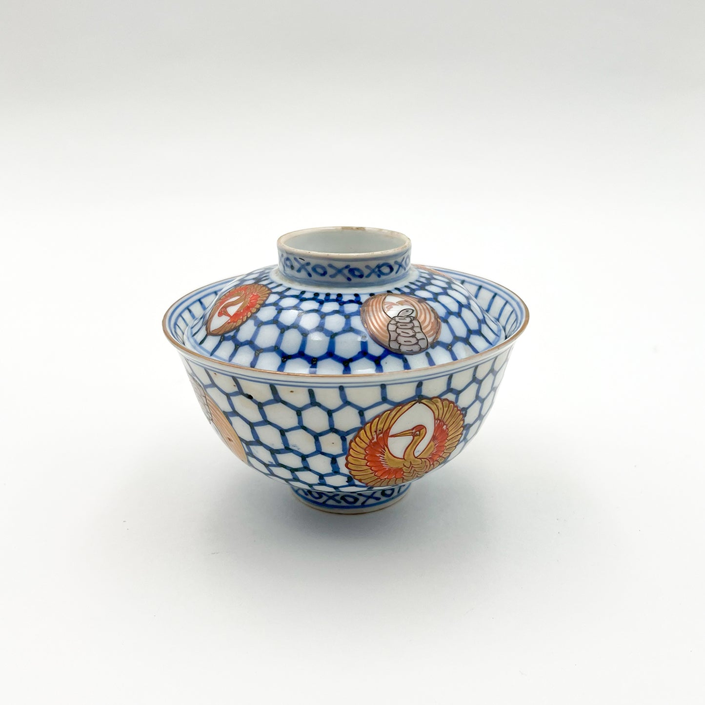 VINTAGE Lidded Bowl A