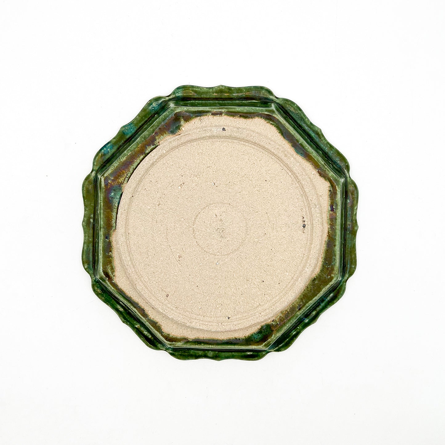 Green Glaze Rim Plate_Fumihiro Tamura