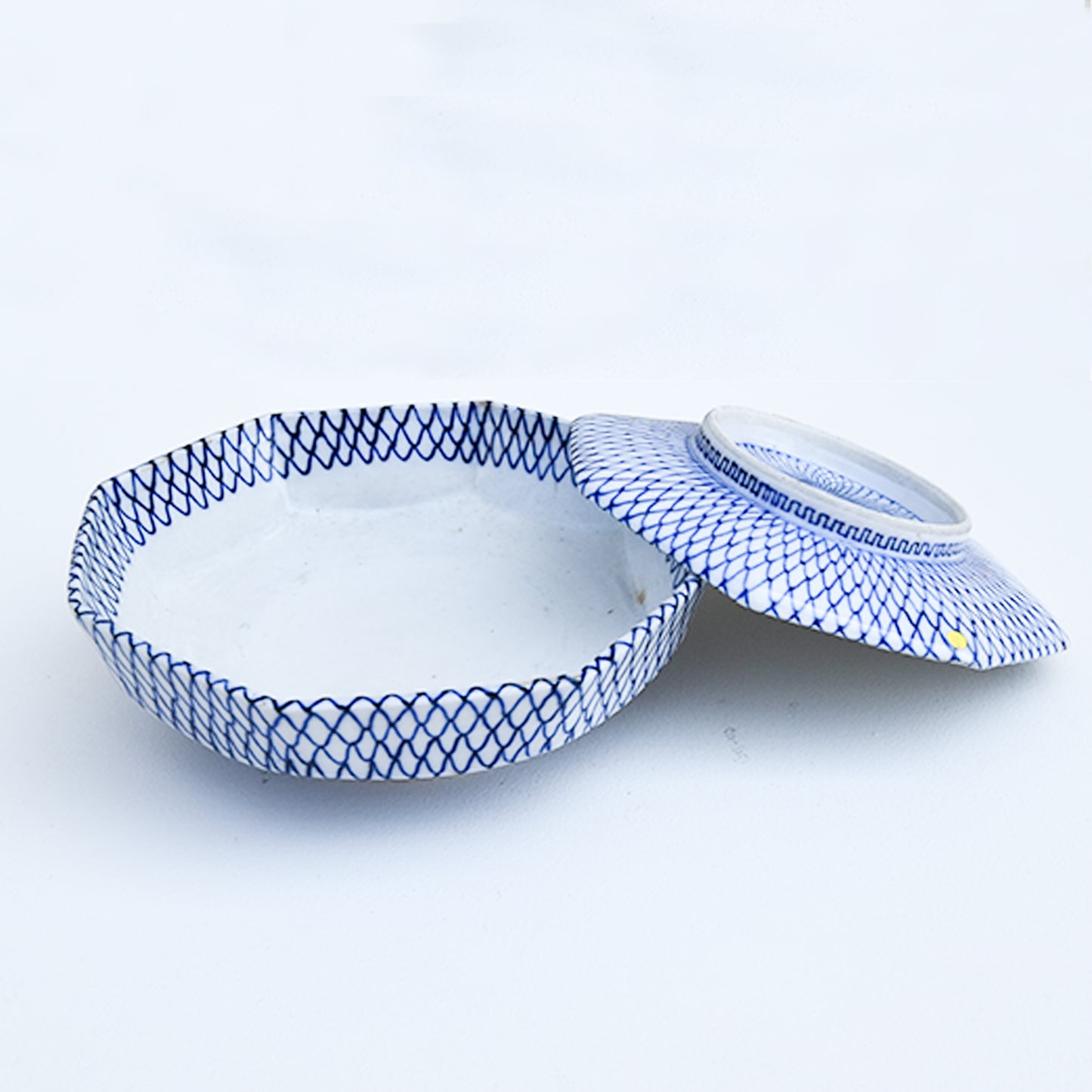 Japanese antique ceramic Lid Bowl