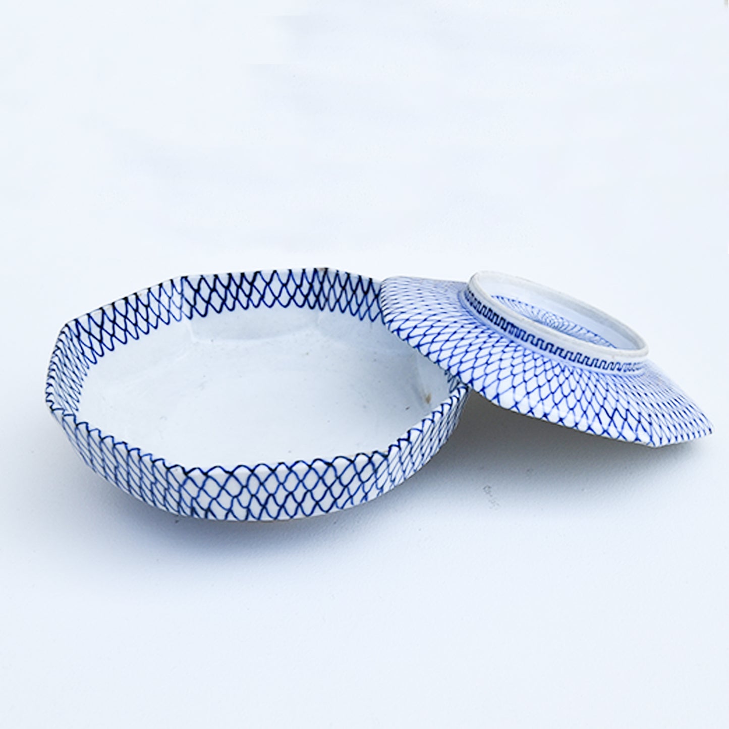 Japanese antique ceramic Lid Bowl