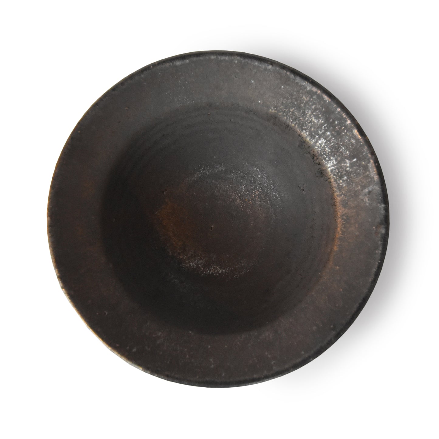 Shohei Ono12 Black glaze Rim bowl S