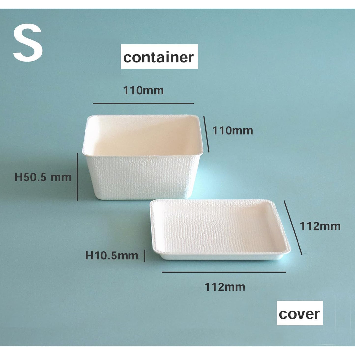 casanet Small Size Containers with Lids, Set of 5 (5 Lids and Main Units)