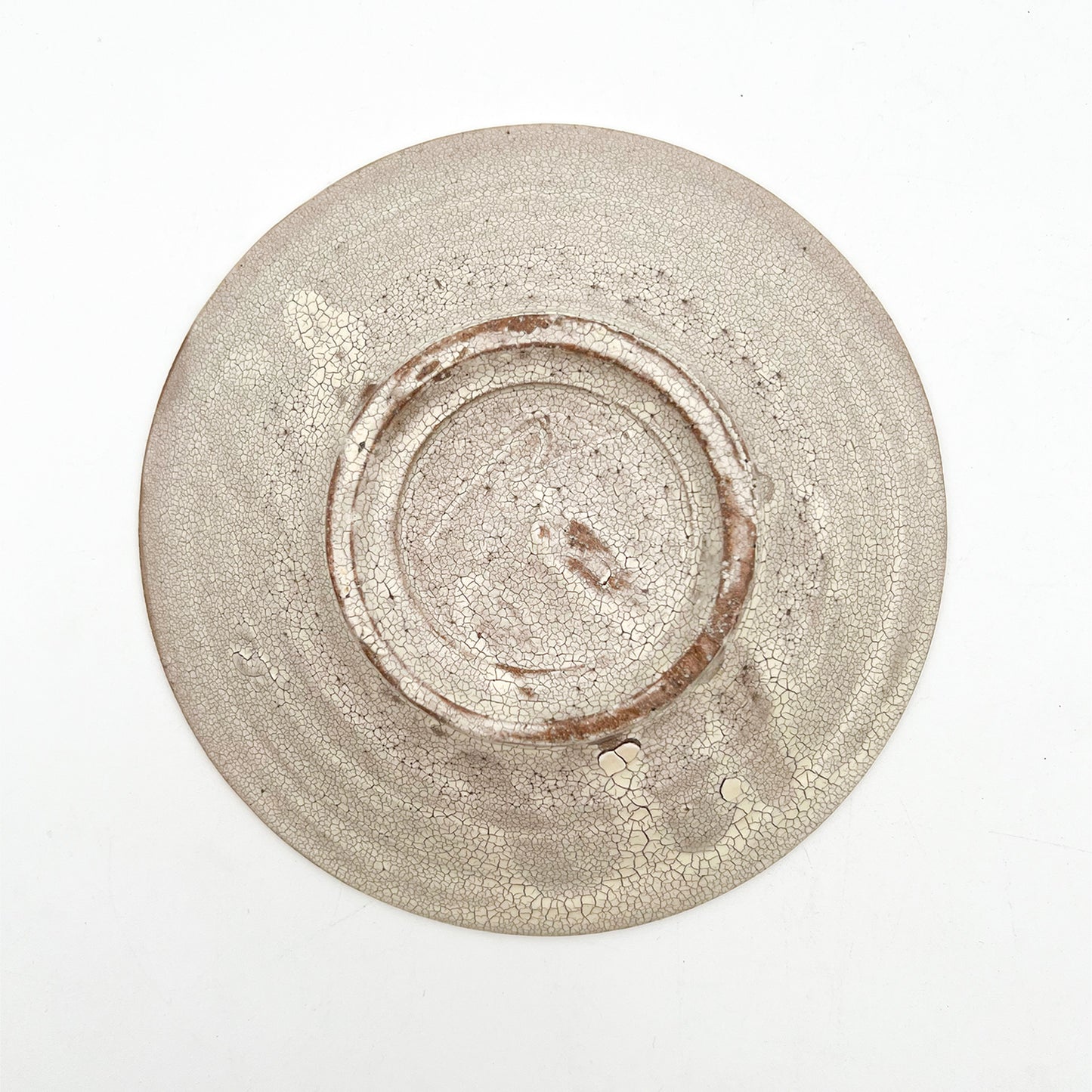 White Crackle Plate 5.95inch_Atsushi Ogata