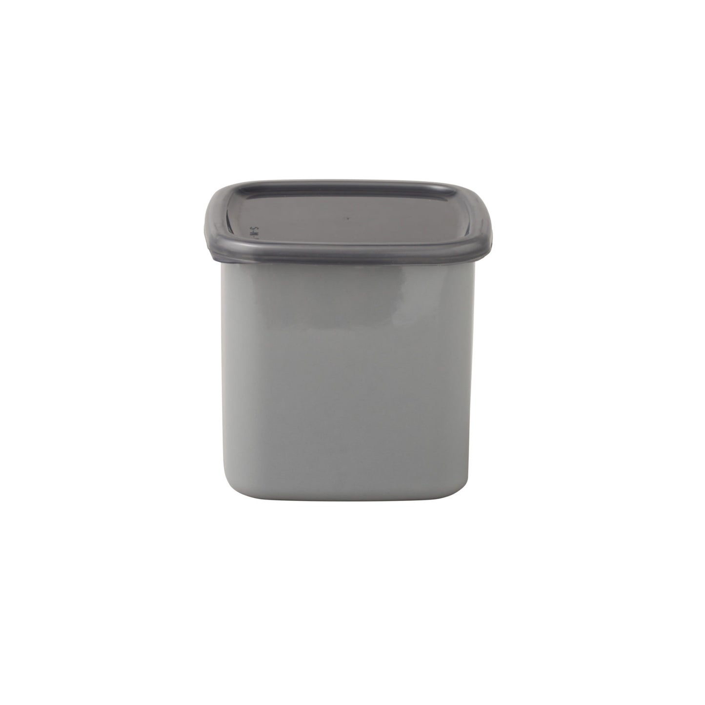 Gray Square L with Lid