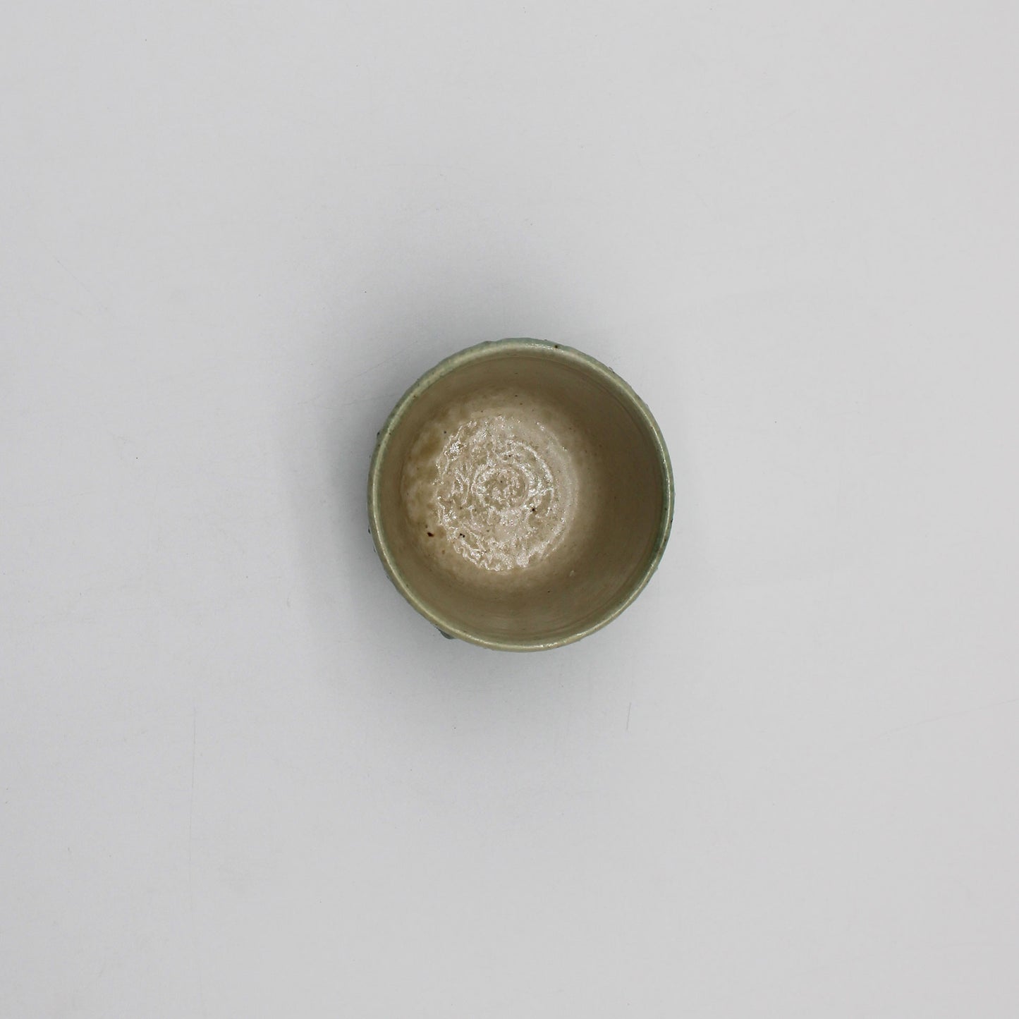 Oribe Glaze Faceted Cup 57A_Michikazu Sakai