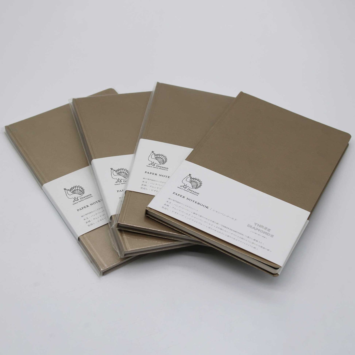 Dressco paperbooknote Gold