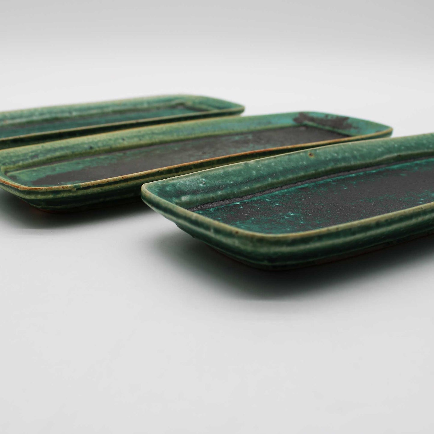 Rectangular plateOribe Glaze 603_Michikazu Sakai