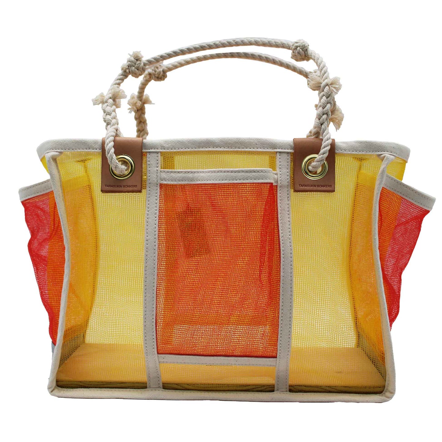 Orange net KNOT Bag Tool Tote M YEL