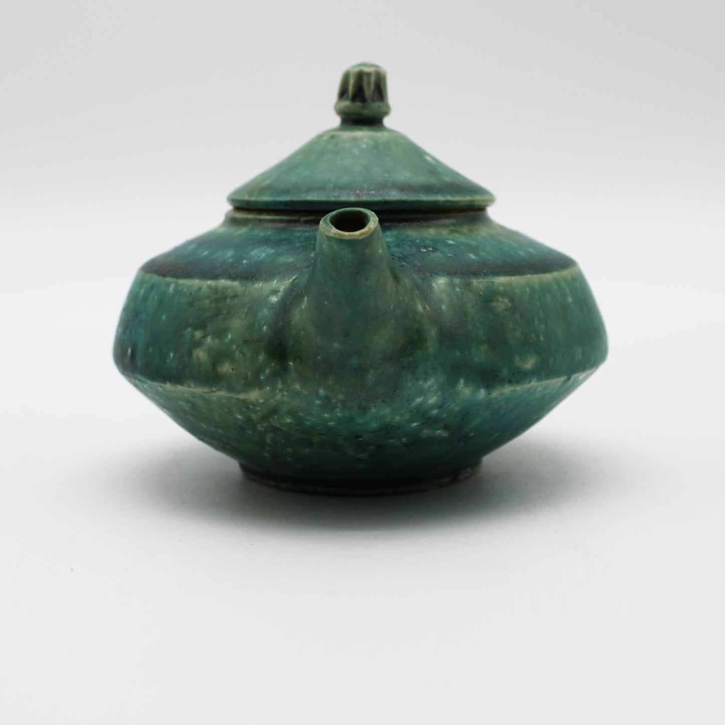 Oribe Glaze Pot 57A_Michikazu Sakai