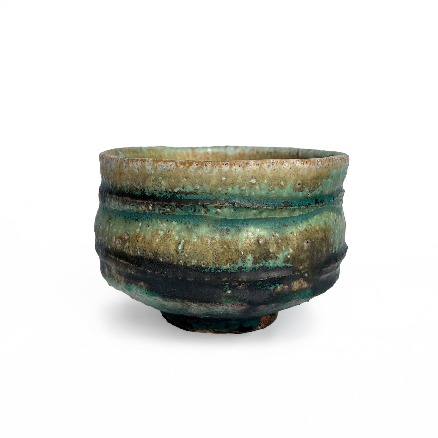 Michikazu Sakai23 Oribe glazed tea bowl