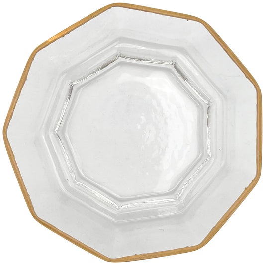 Gold Nine Sided Plate