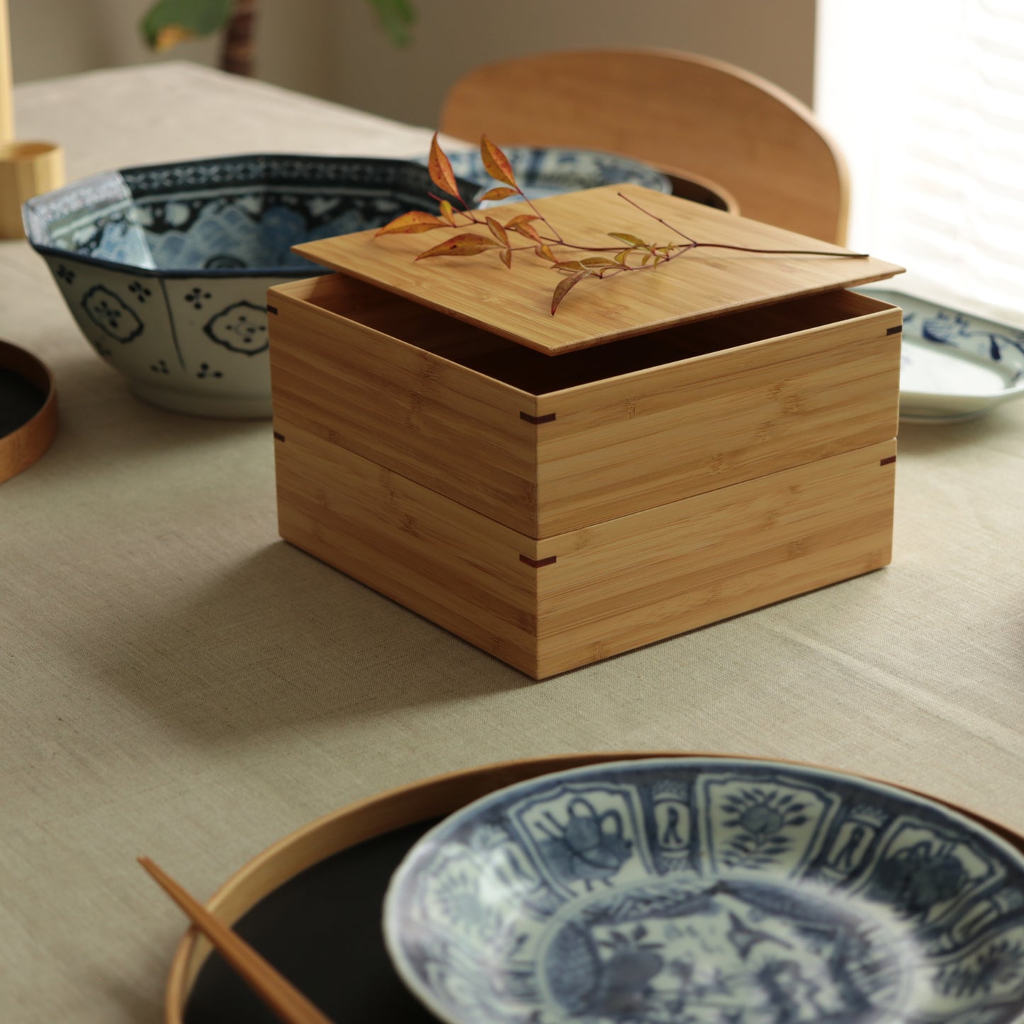 7.7inch Two-Tier jubako box