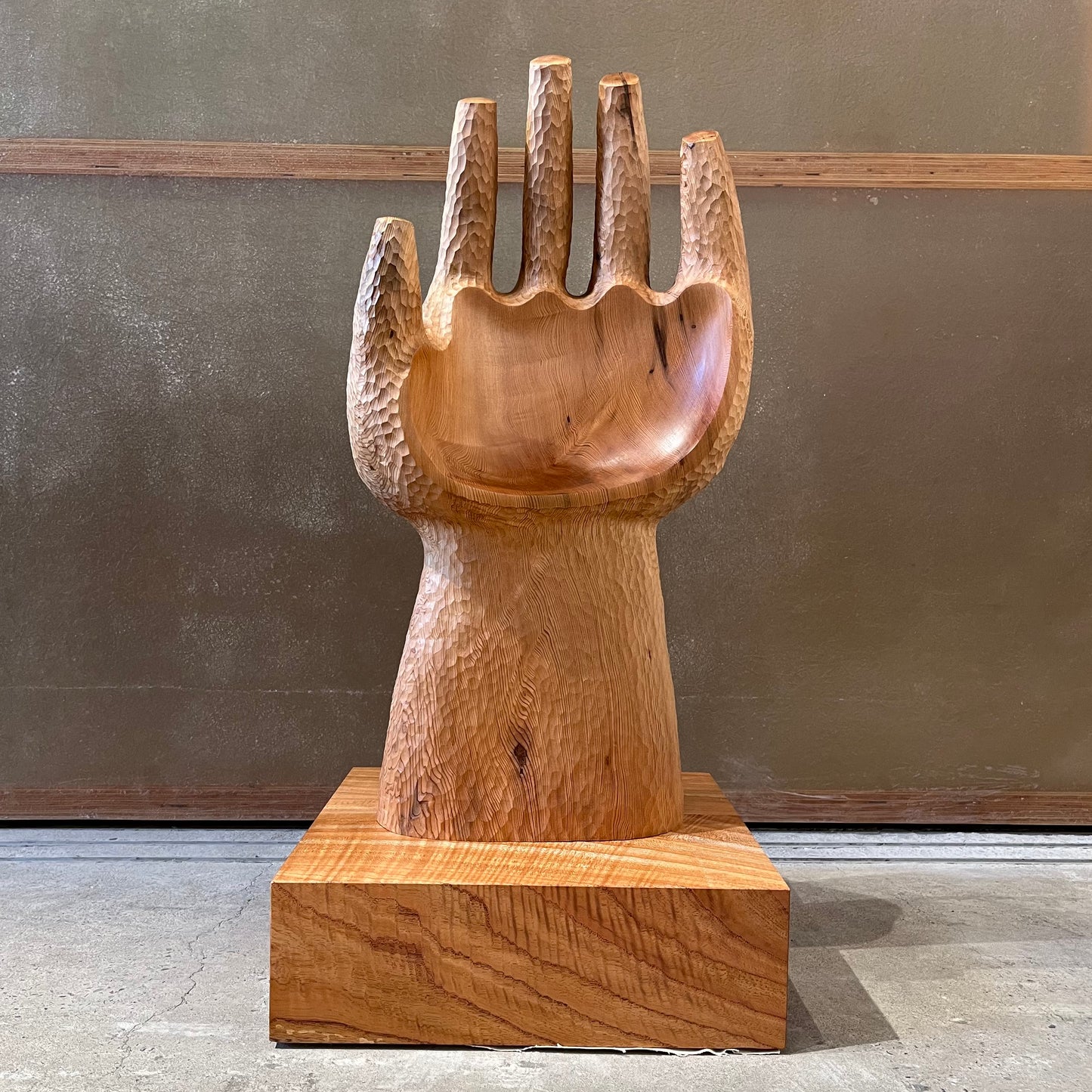 object TENOHIRA (palm (of one's hand)) Akihiro Woodworks