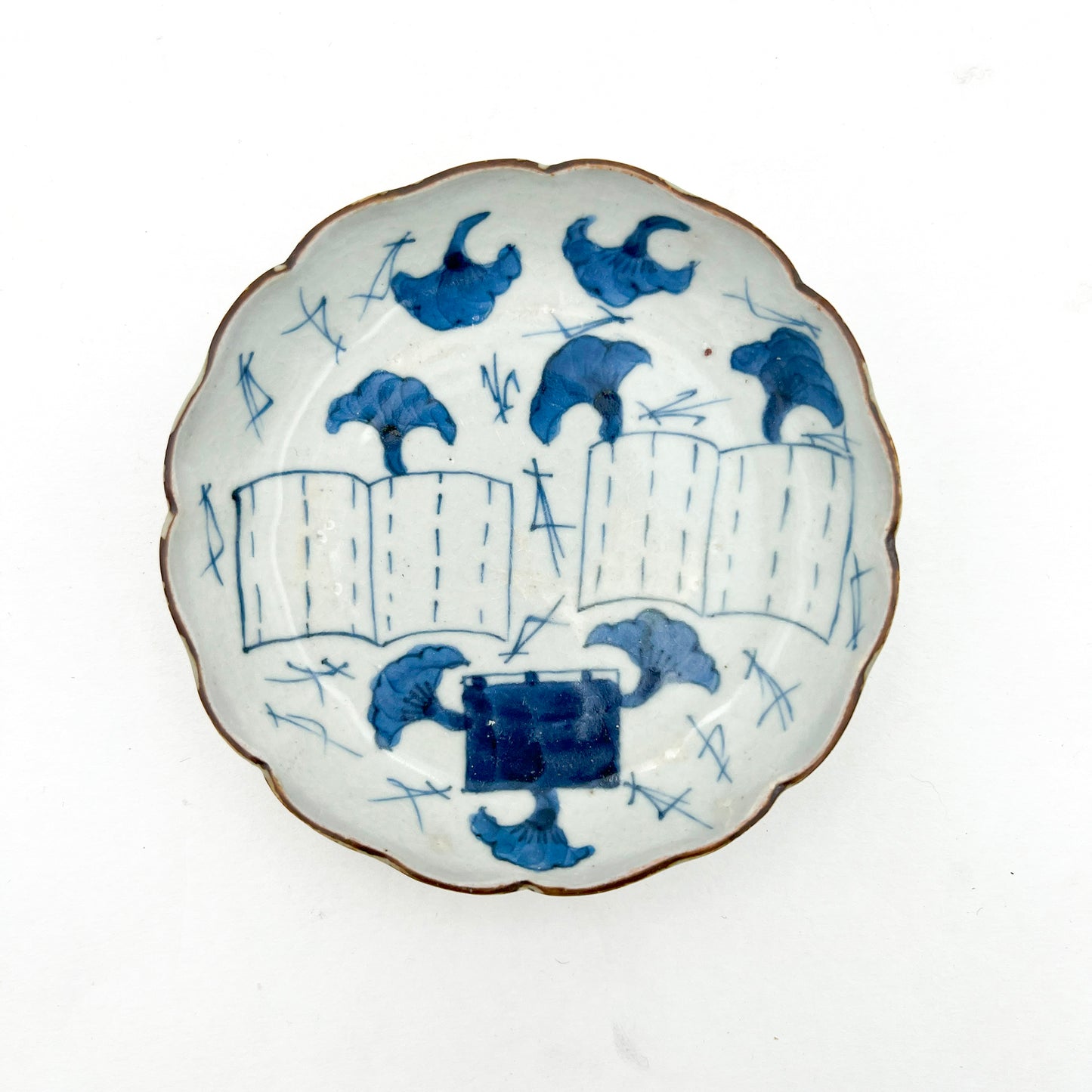 Japanese antique BW Small Plate A