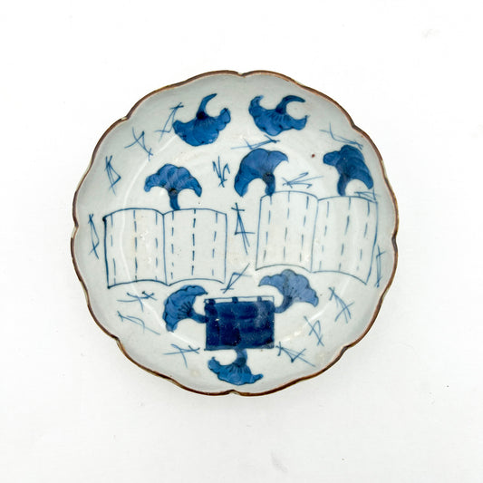 Japanese antique BW Small Plate A