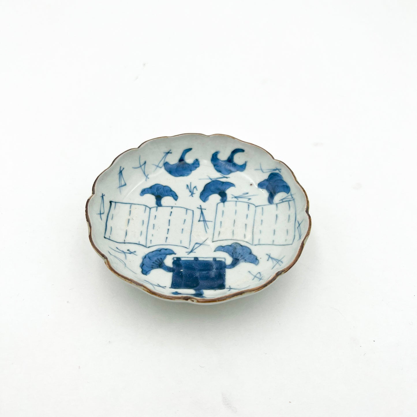 Japanese antique BW Small Plate A