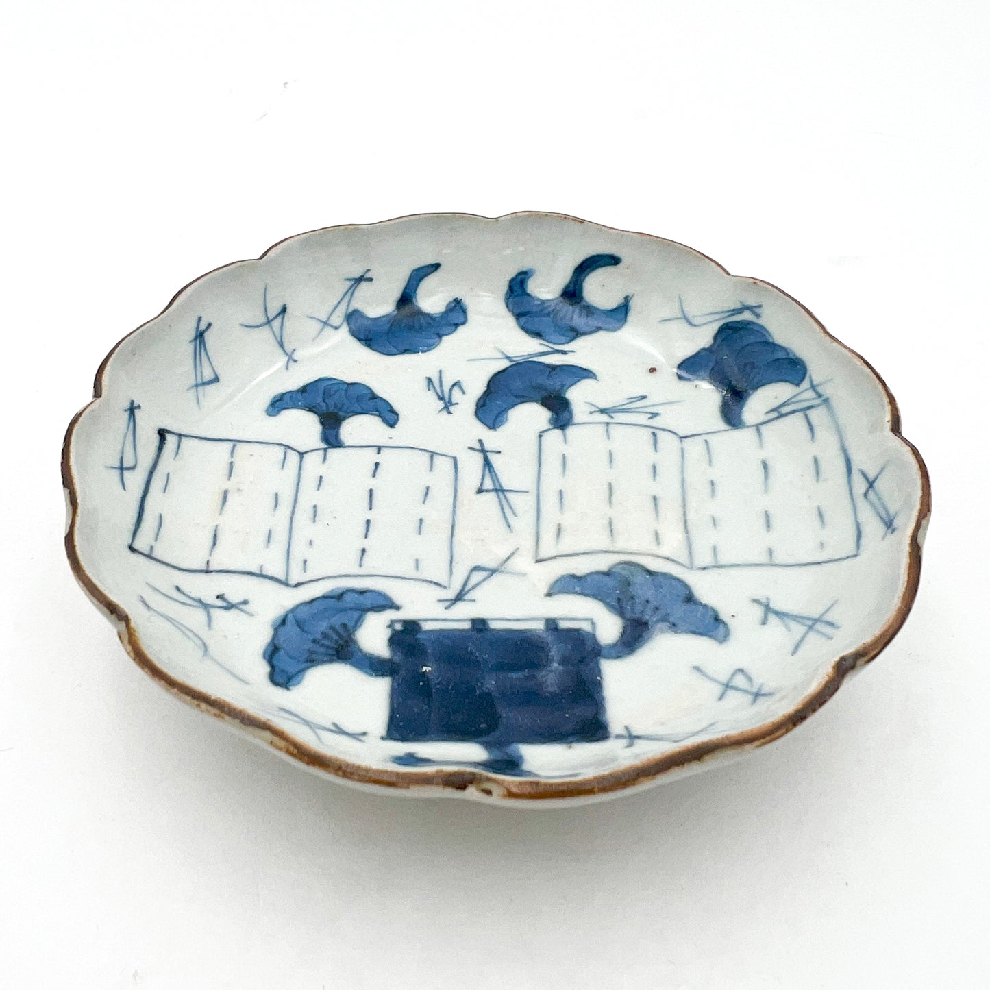 Japanese antique BW Small Plate A