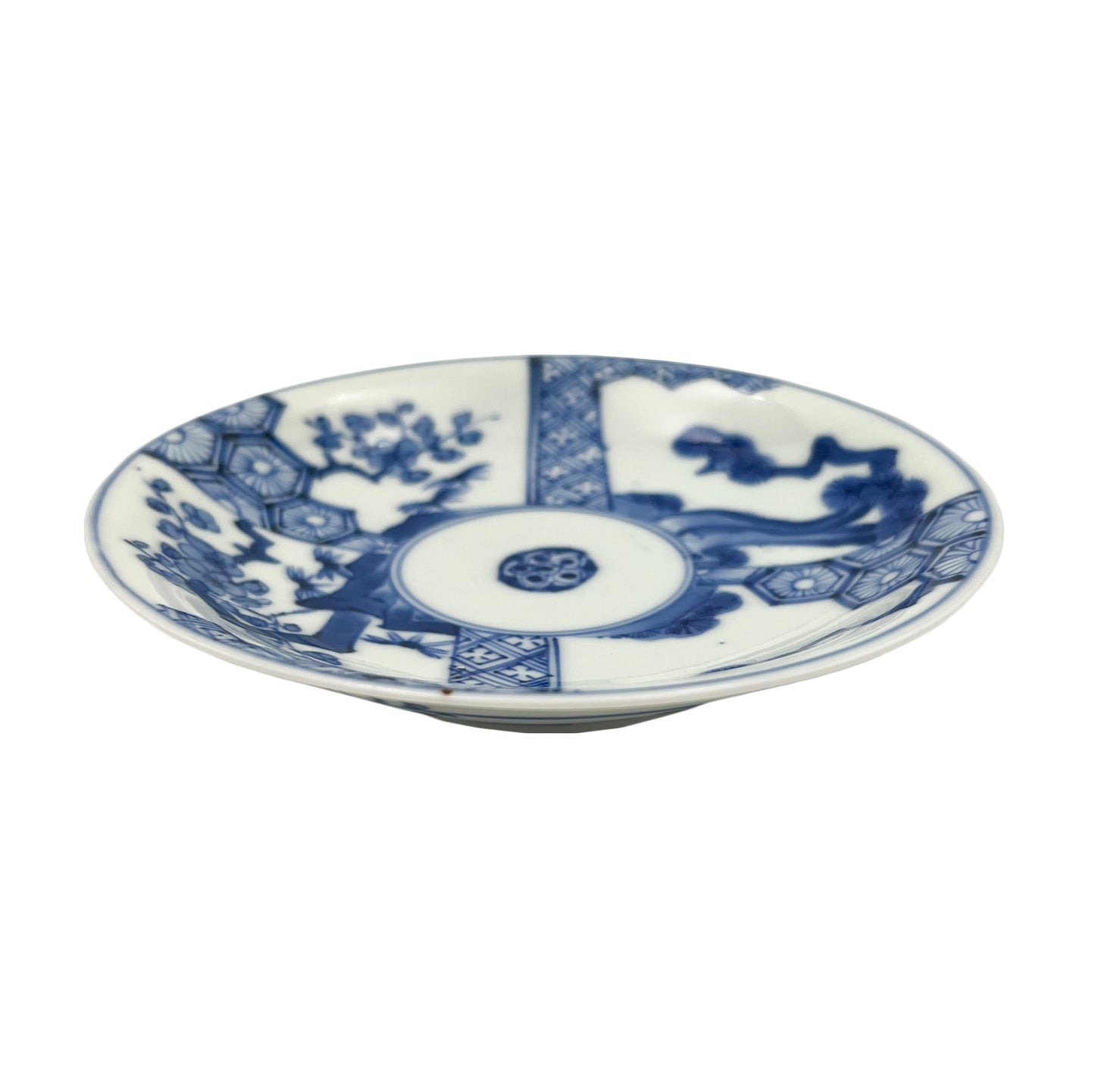 Japanese antique BW 5.95inch plate