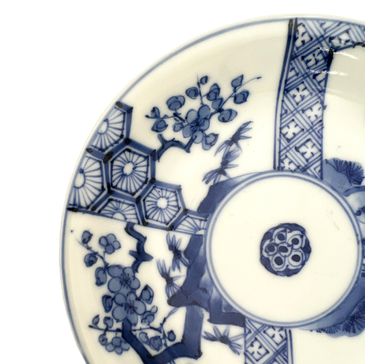 Japanese antique BW 5.95inch plate