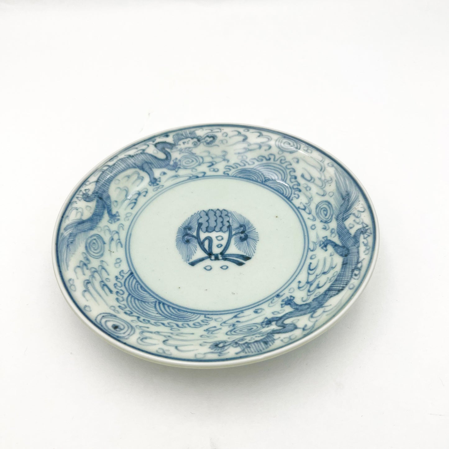 Japanese antique BW 7.14inch Plate