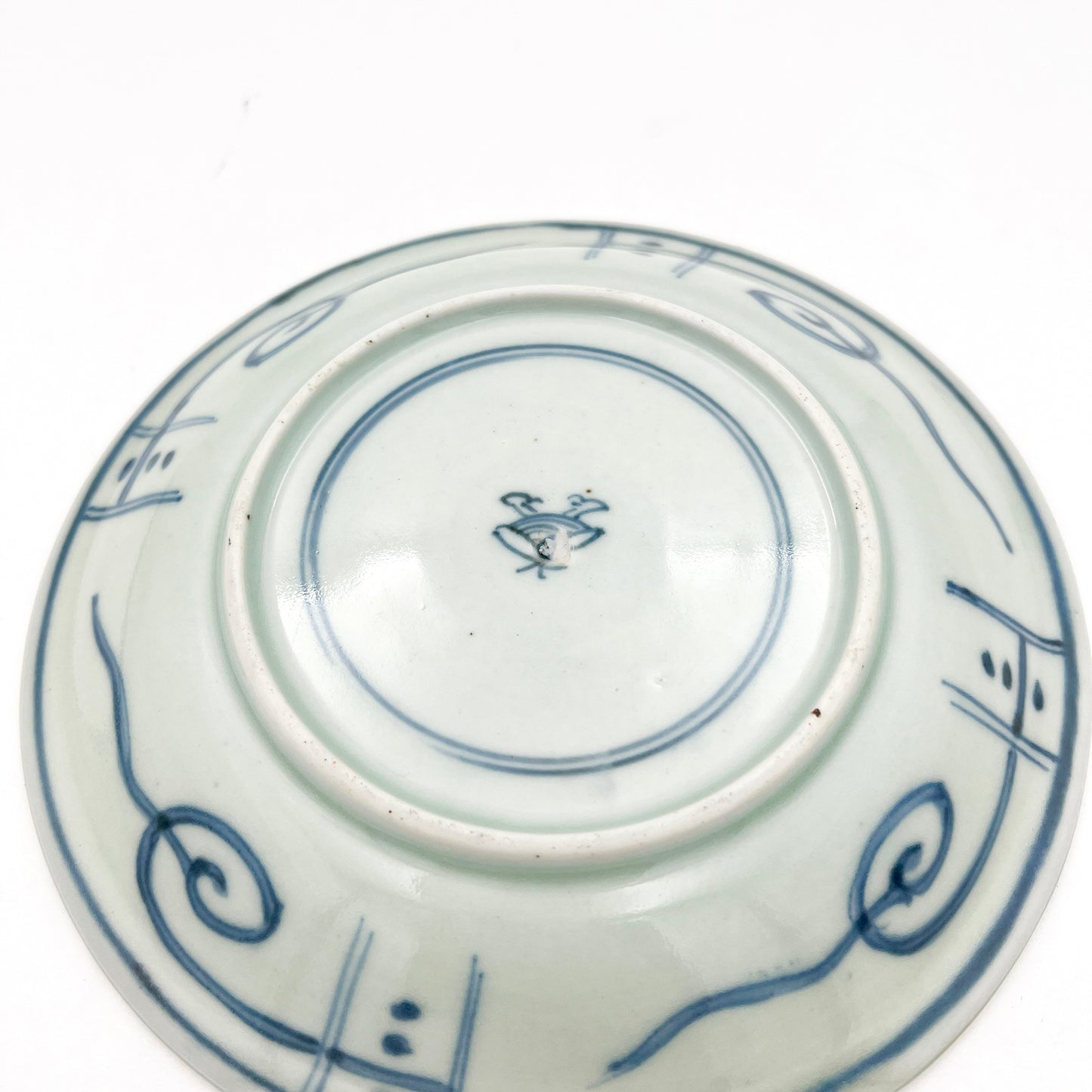 Japanese antique BW 7.14inch Plate