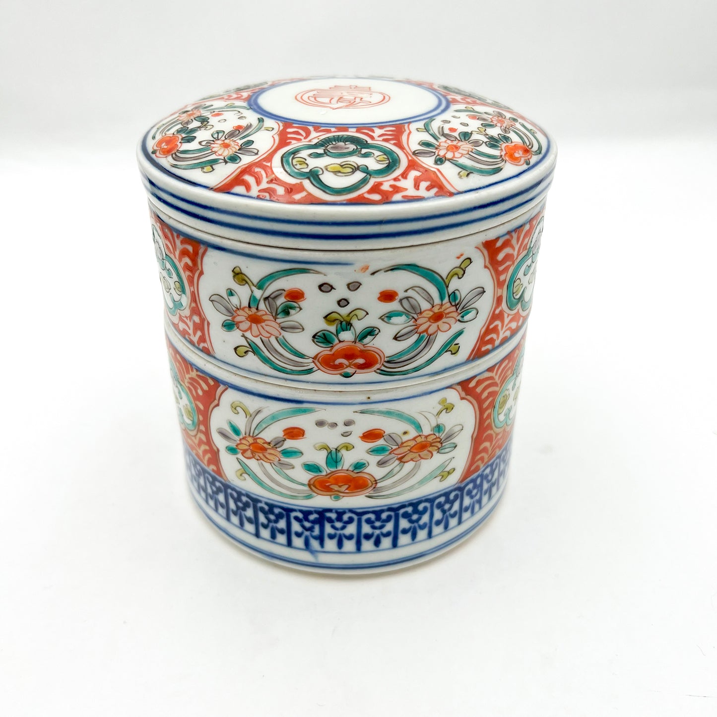 Japanese antique Two-Tiered Food Box