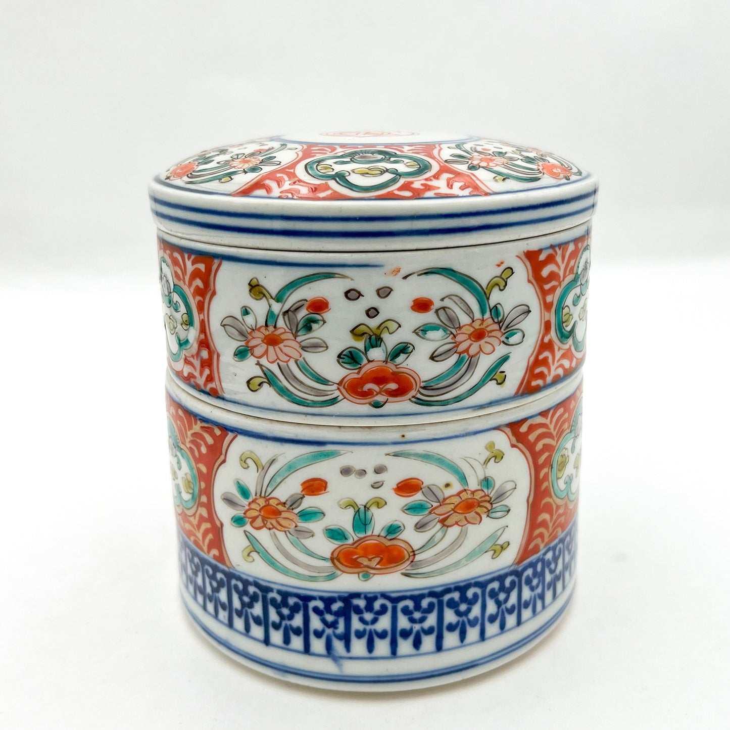 Japanese antique Two-Tiered Food Box