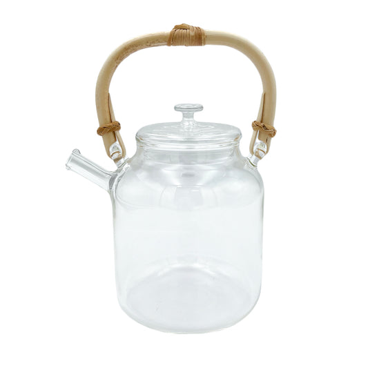 Glass teapot with Akebi Vine Handle