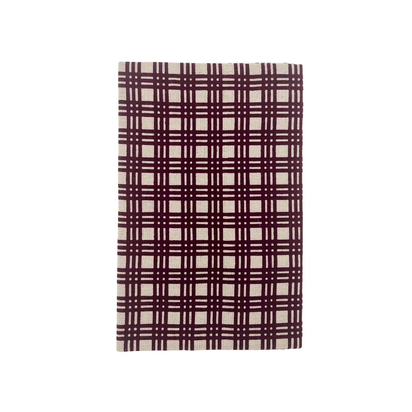 hand wiping (a towel) Three-Line checkered pattern