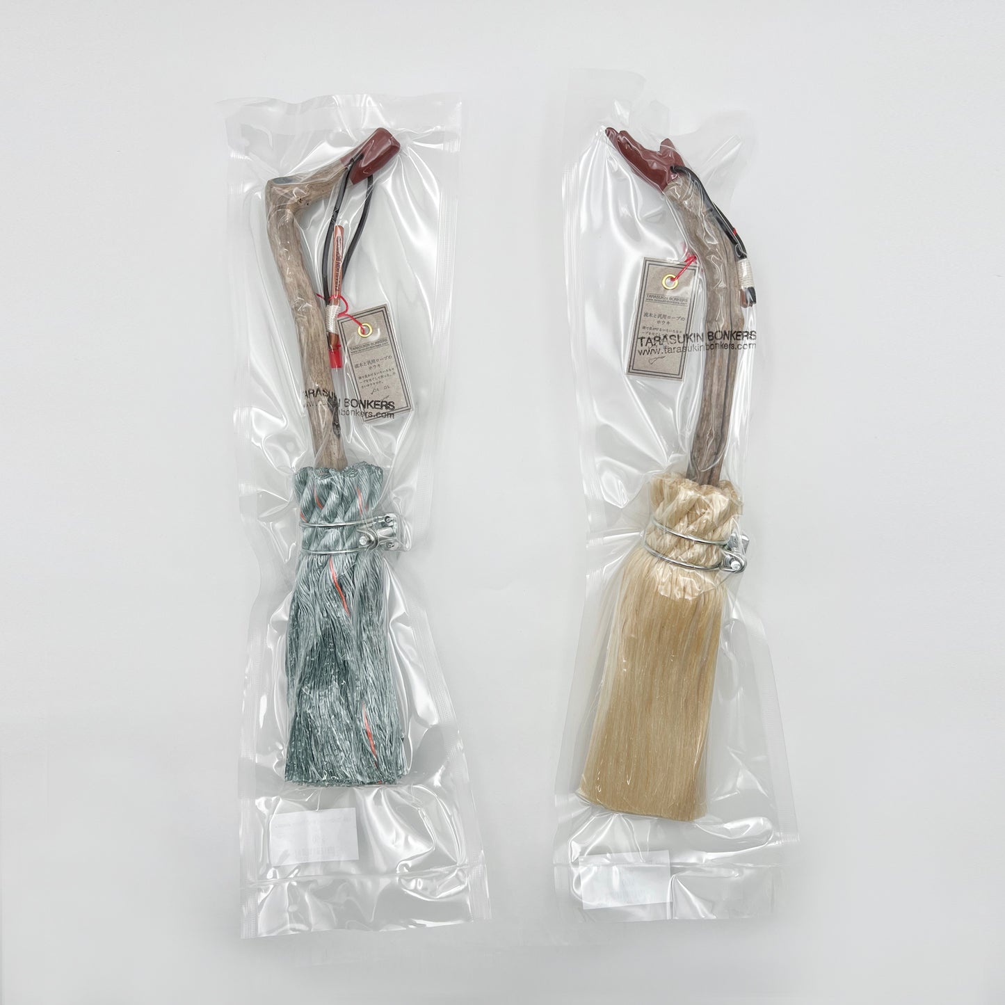 Driftwood and Rope Broom BEIGE