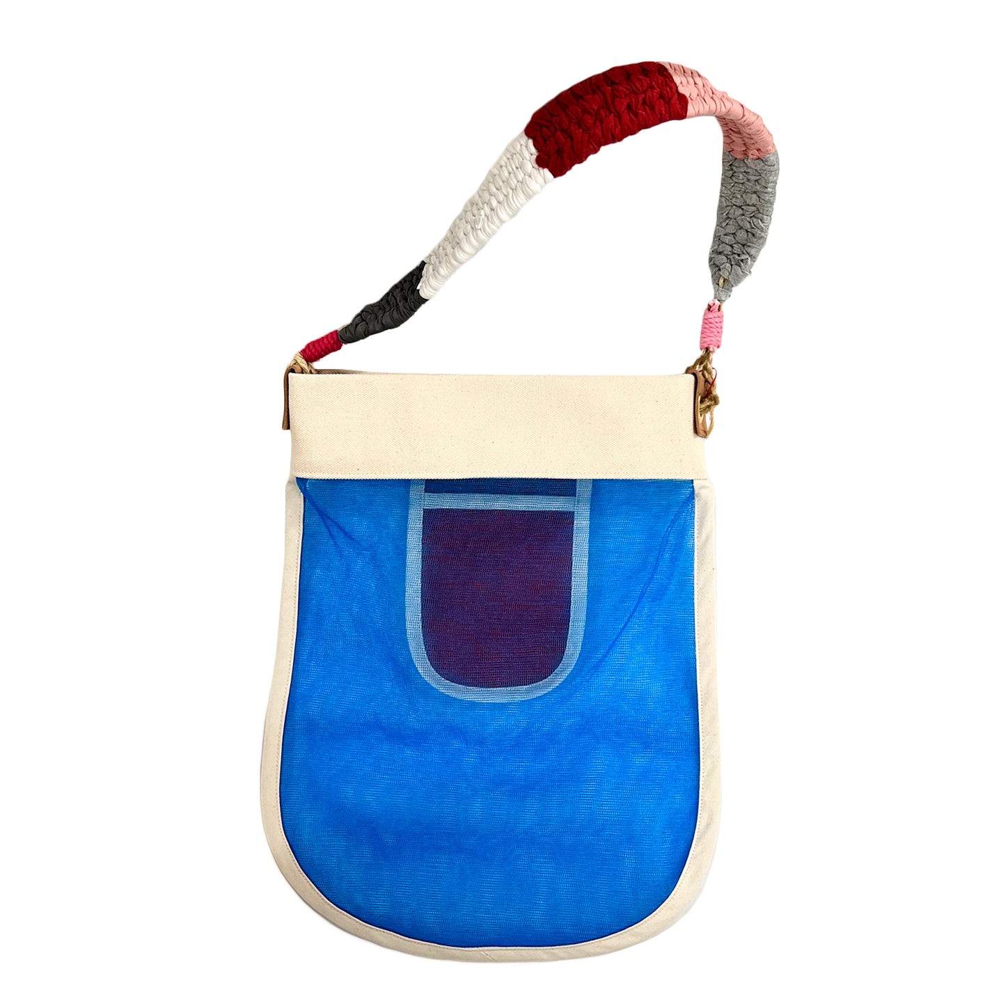 Woven Handle Bag BULE