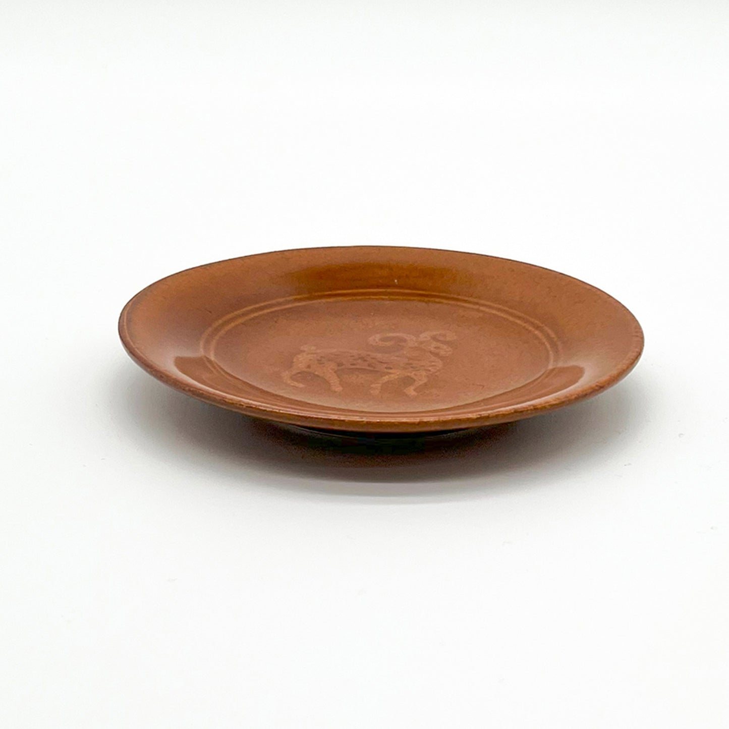 Stamped Plate 4.76in_Gunji Pottery