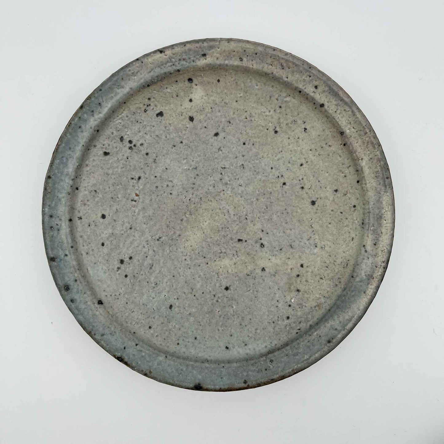 PLATE White Glaze Rimmed Plate (L) A28