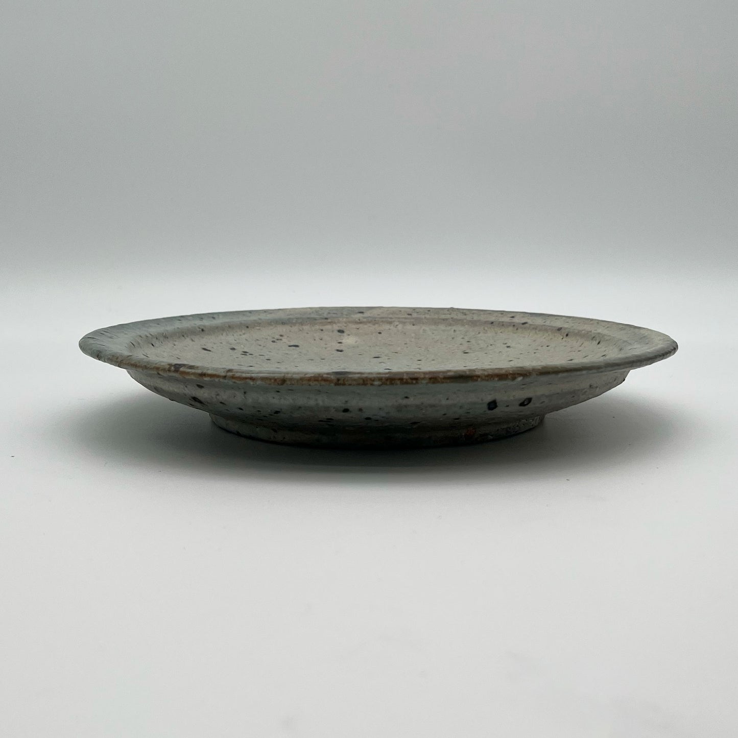 PLATE White Glaze Rimmed Plate (L) A28